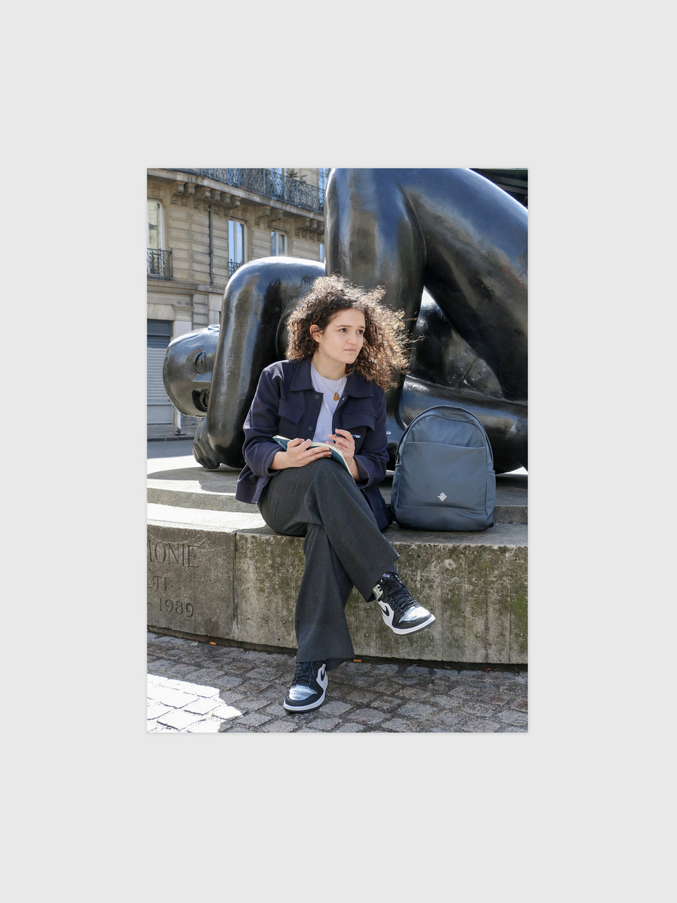 City Round Backpack - Lake Blue