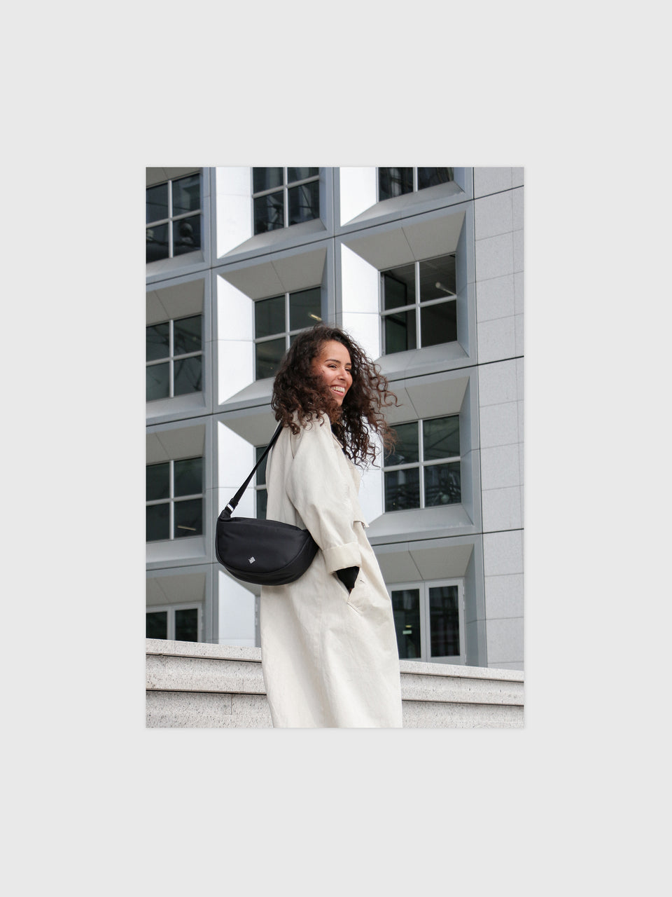 Crescent Sling Bag - Charcoal Black