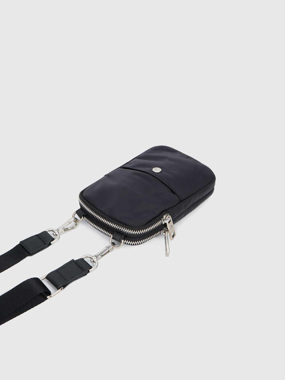 Double-Phone Bag - Charcoal Black