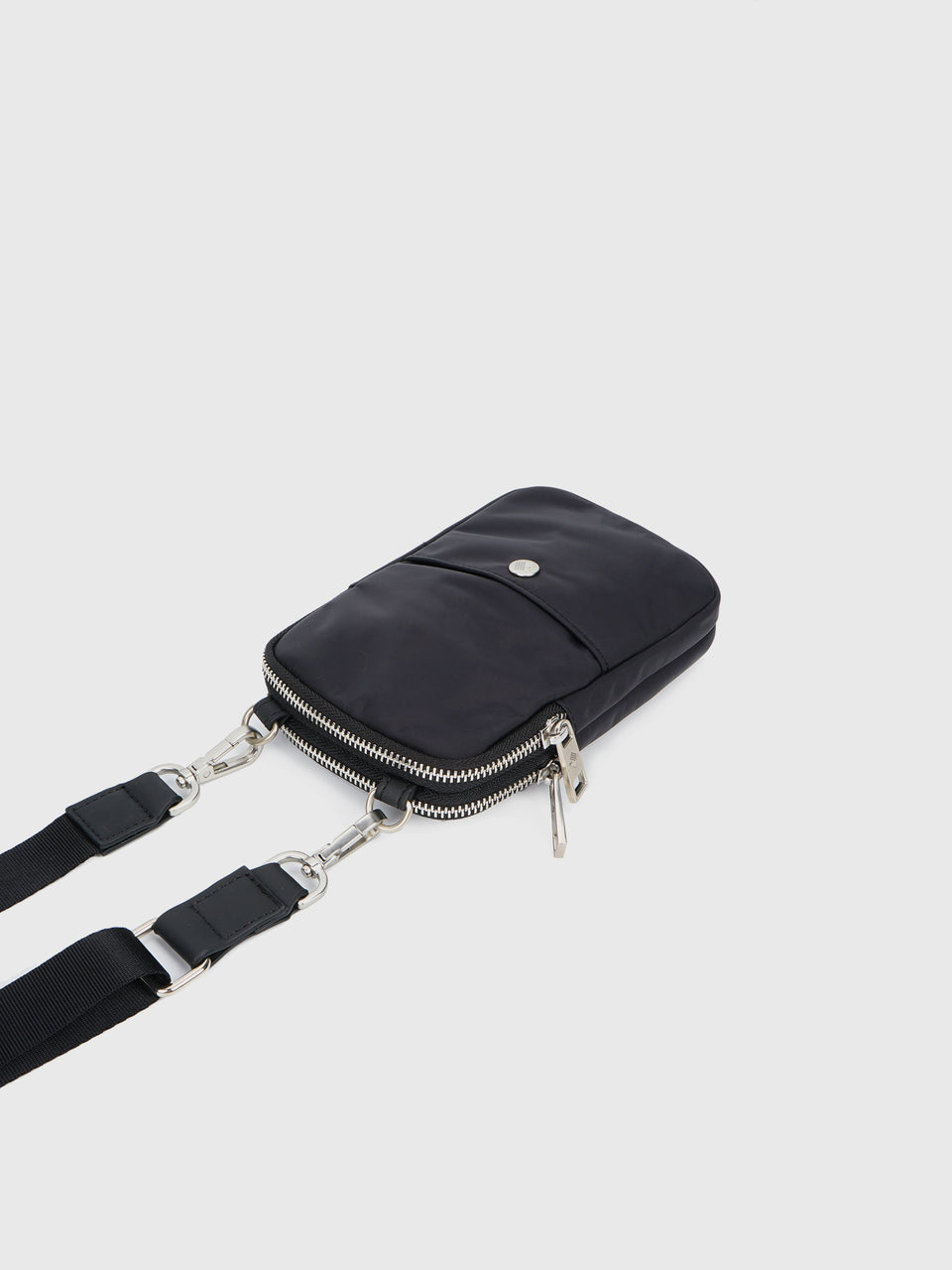 Double-Phone Bag - Charcoal Black | Crossbody | Bags | trigram